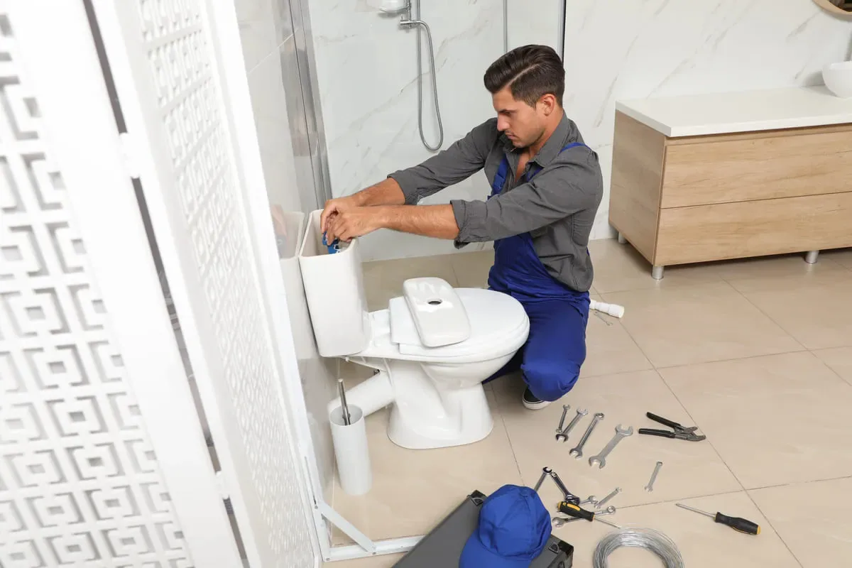 Emergency toilet plumbing service in Irving Texas