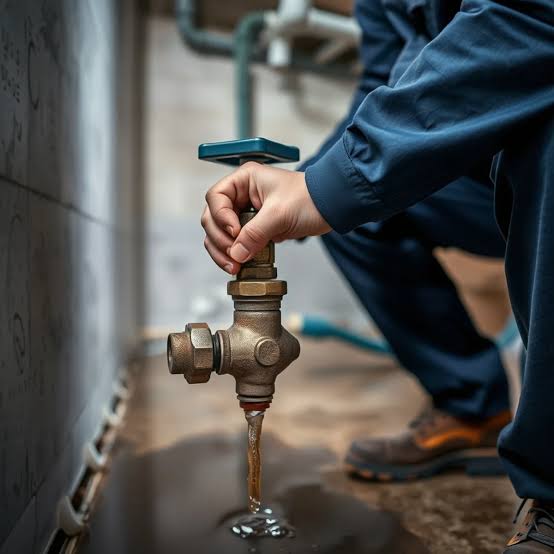 Plumber repairing sink pipes in Irving Texas