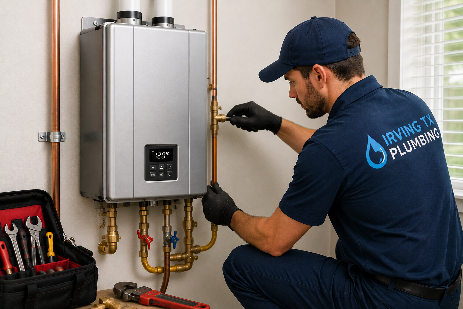 Irving TX tankless water heater services for homes and businesses