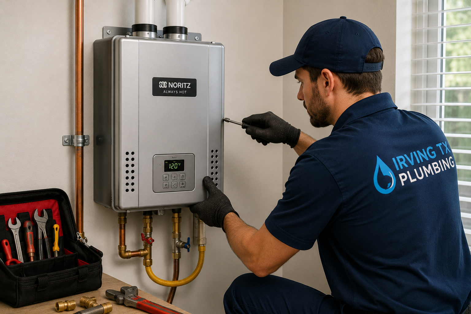 tankless water heater in Irving Texas
